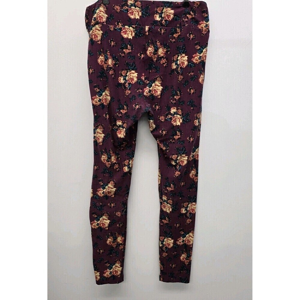 LuLaRoe Women's Leggings One Size Tall & Cury Floral (C4) - Picture 2 of 5